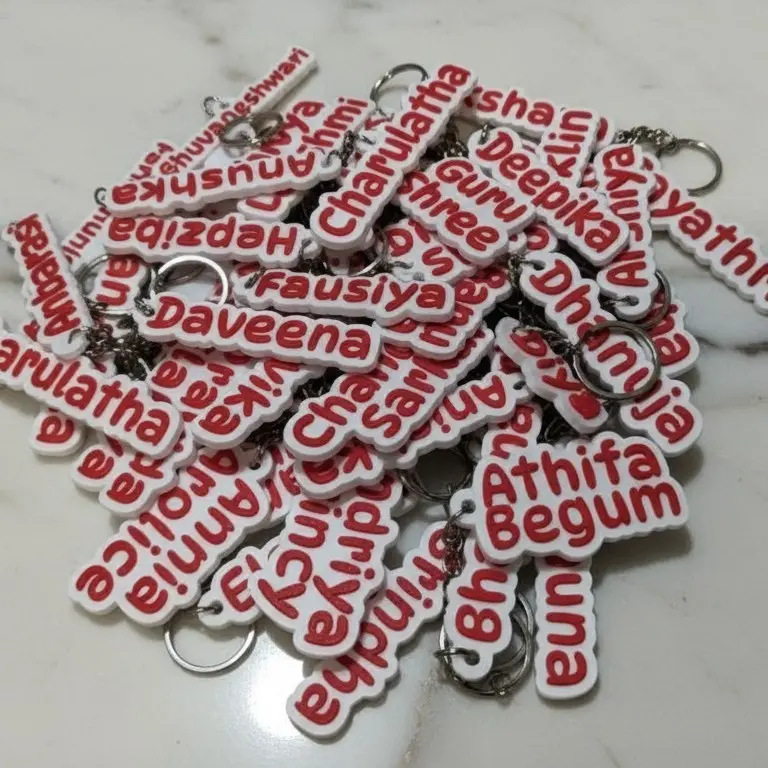 Customized Premium Keychain (4 Pcs)